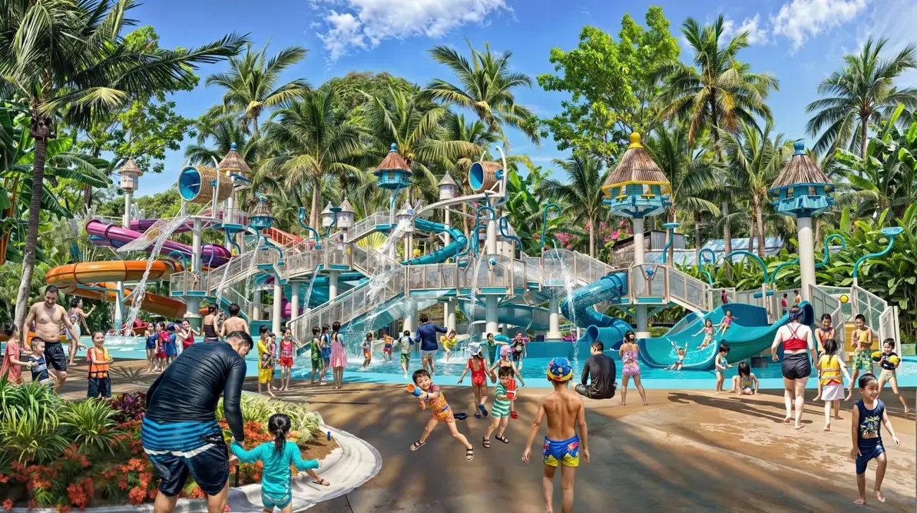 Công viên nước Sun World Vũng Tàu rộng 15 ha dự kiến vận hành từ năm 2026. Ảnh: Sun Group