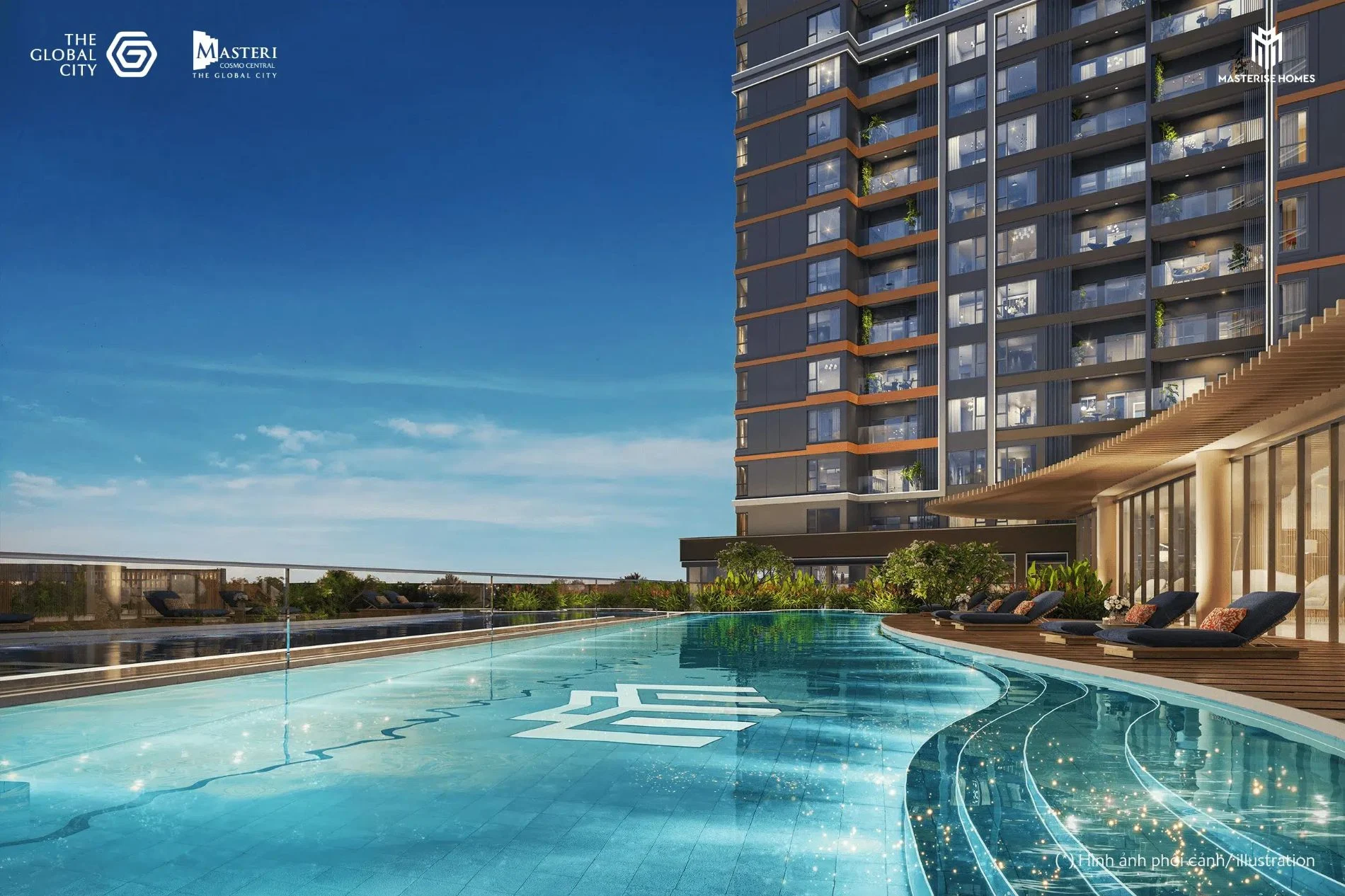 Trải nghiệm hồ bơi vô cực đẳng cấp tại dự án Masteri Cosmo Central