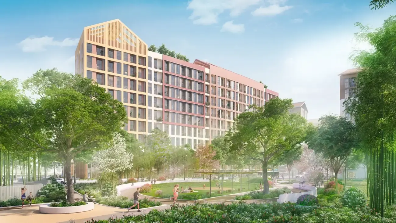 Khu căn hộ Art Residence tại Sun Urban City với không gian xanh thoáng đãng. Ảnh: Sun Property