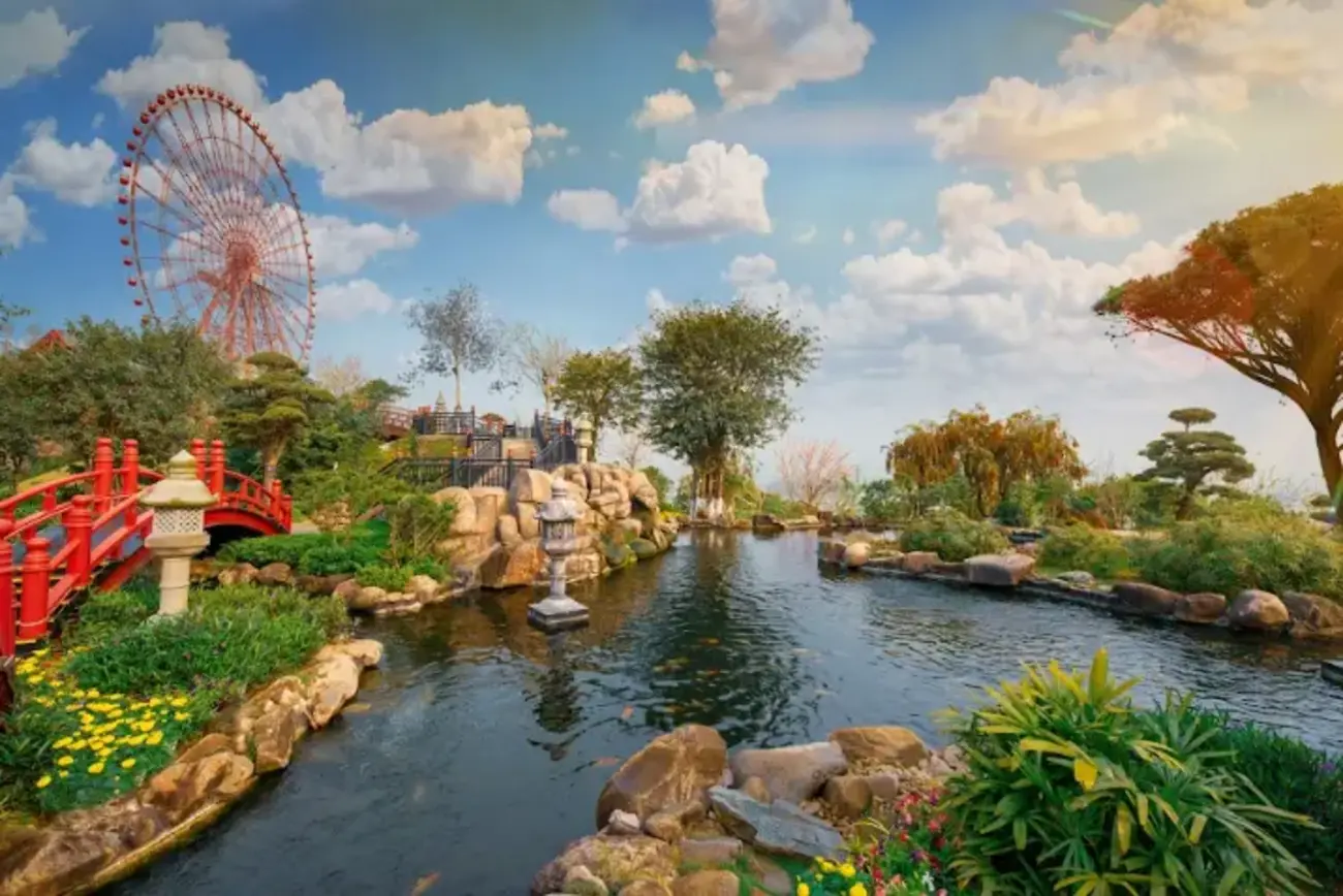 Khu vườn Nhật Bản Zen Garden trên Đồi Mặt Trời mang đến không gian thanh tĩnh và đậm chất thiền giữa lòng Quảng Ninh.