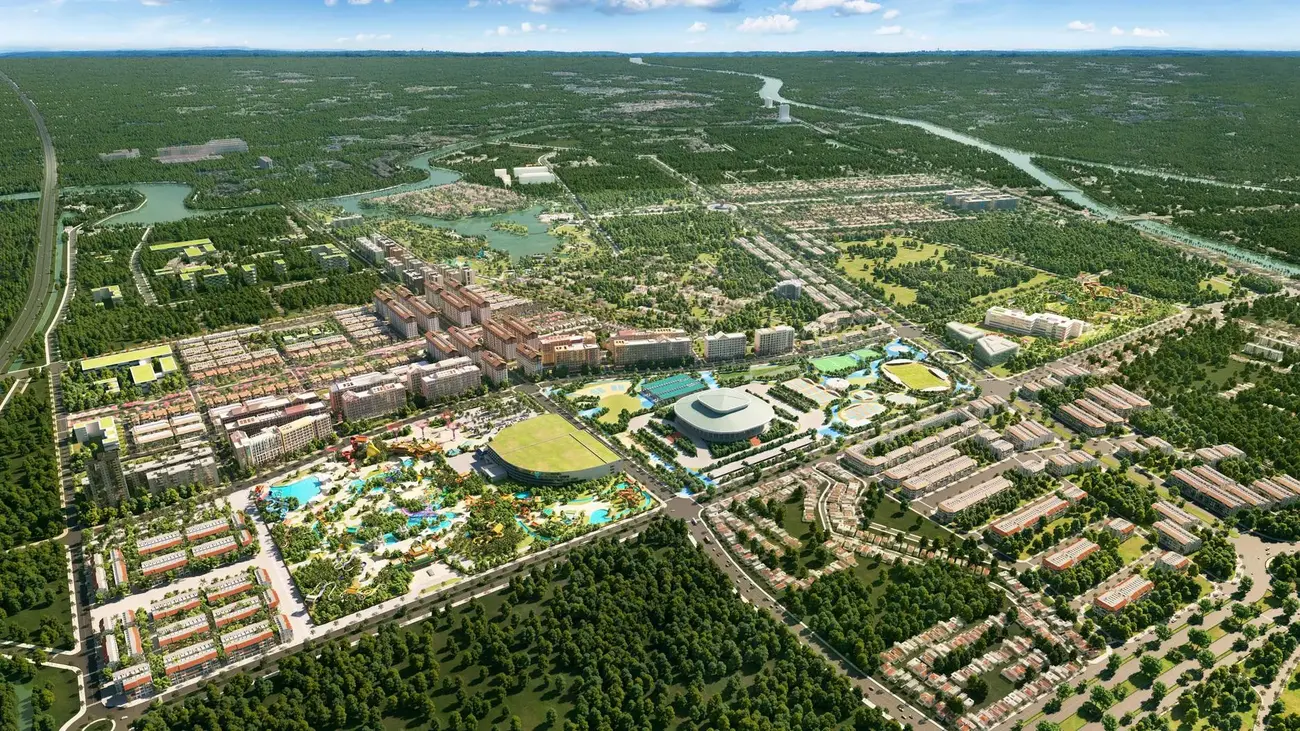 Phân khu Flora Avenue tại Sun Urban City hòa mình vào không gian sinh thái rộng lớn và tiện ích đa dạng. Ảnh phối cảnh: Sun Property