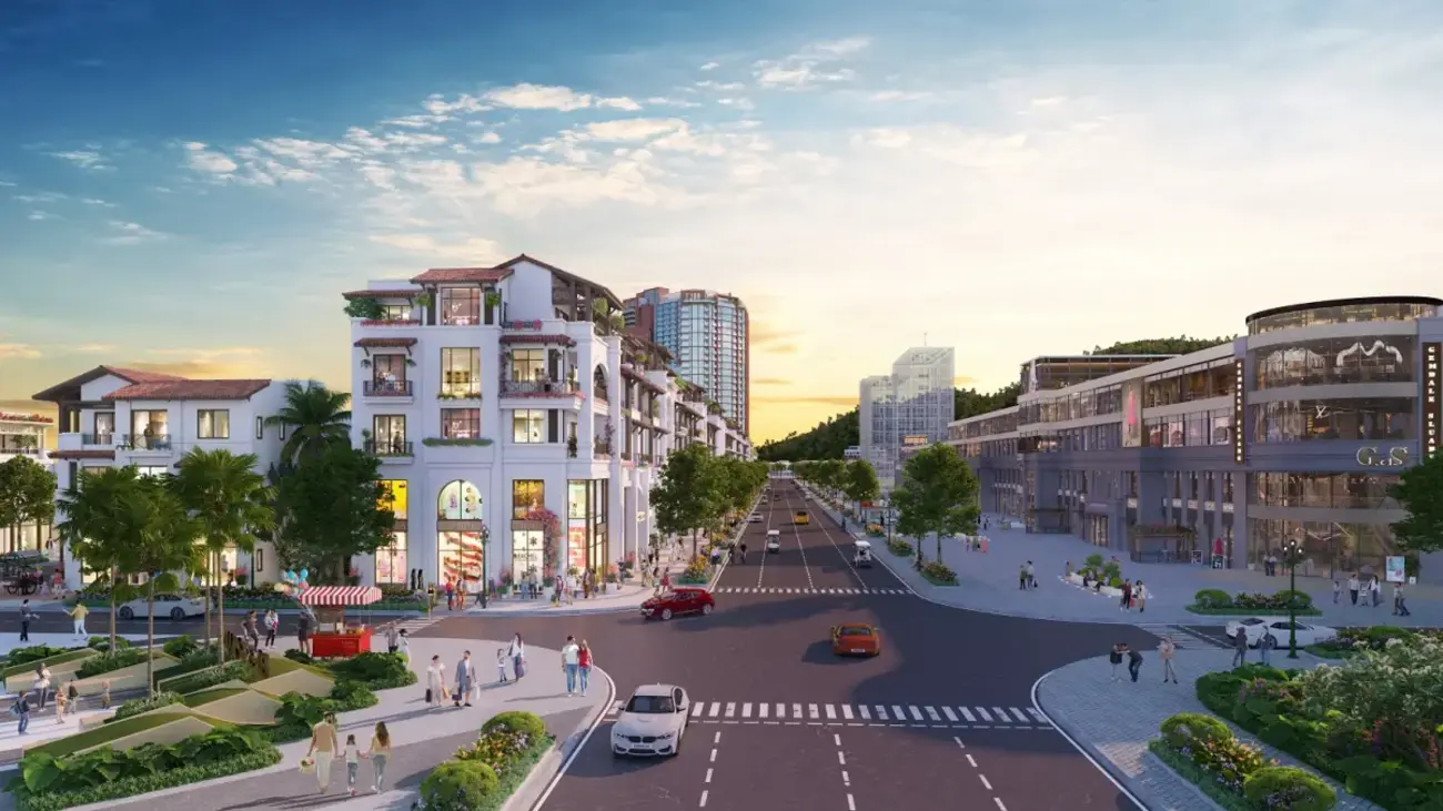 Phân khu The Sonata với mô hình semi-compound tại trung tâm Đà Nẵng. Ảnh phối cảnh minh họa: Sun Property.