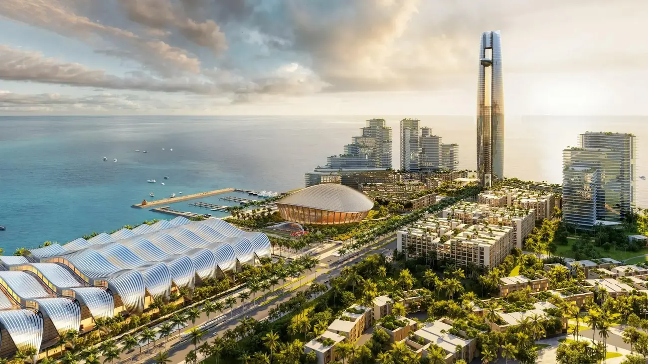 Phối cảnh các công trình trọng điểm phục vụ APEC 2027 tại Nam đảo Phú Quốc. Ảnh: Sun Group.