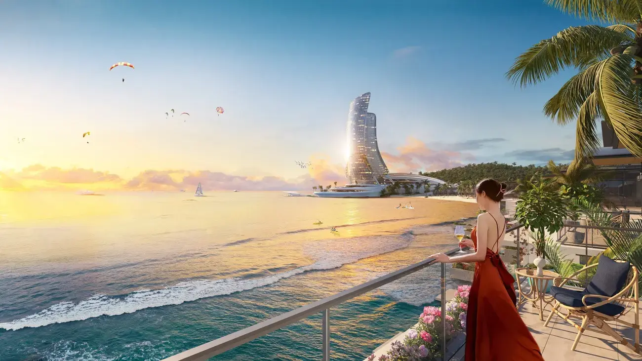 Phối cảnh minh họa Hon Thom Paradise Island, dự án BĐS nghỉ dưỡng hàng đầu Việt Nam. Ảnh: Sun Property