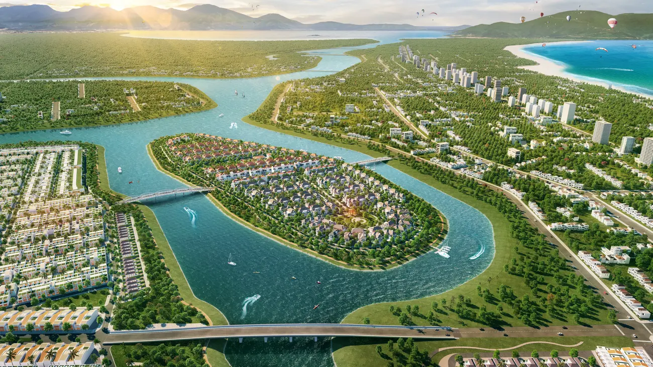 Phối cảnh minh họa Sunneva Island – Dự án tái phát triển đô thị tốt nhất Việt Nam 2023. Ảnh: Sun Property