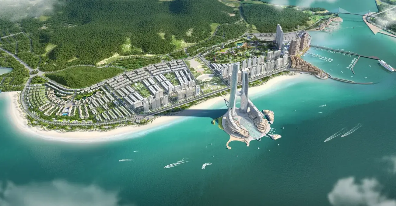 Quần thể đô thị nghỉ dưỡng Sun Elite City với tầm nhìn vịnh Hạ Long. Ảnh: Sun Property