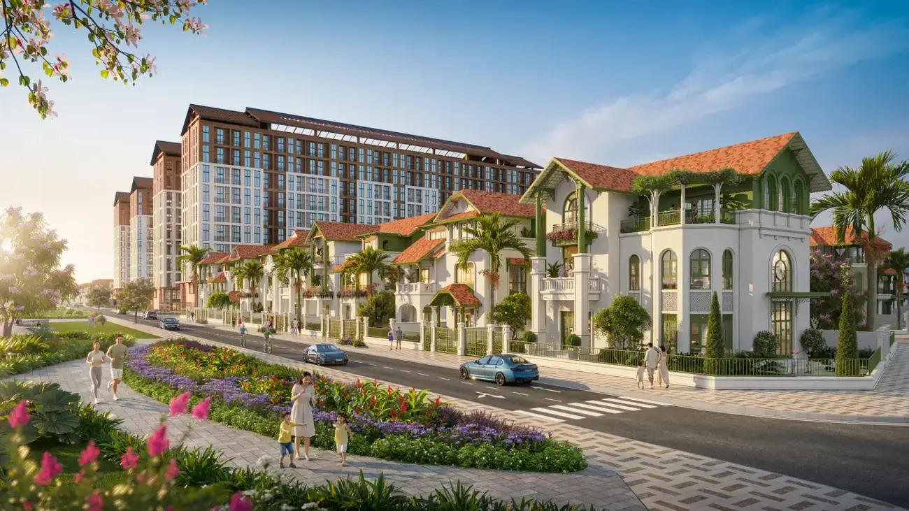 Quỹ căn hộ cao tầng Park Residence nằm tại phân khu Flora Avenue với vị trí chiến lược. Ảnh: Sun Property