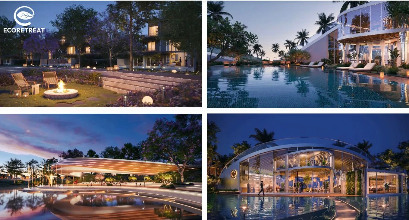 Thiết kế kiến trúc sang trọng của Sky Clubhouse kết hợp hồ bơi ngoài trời